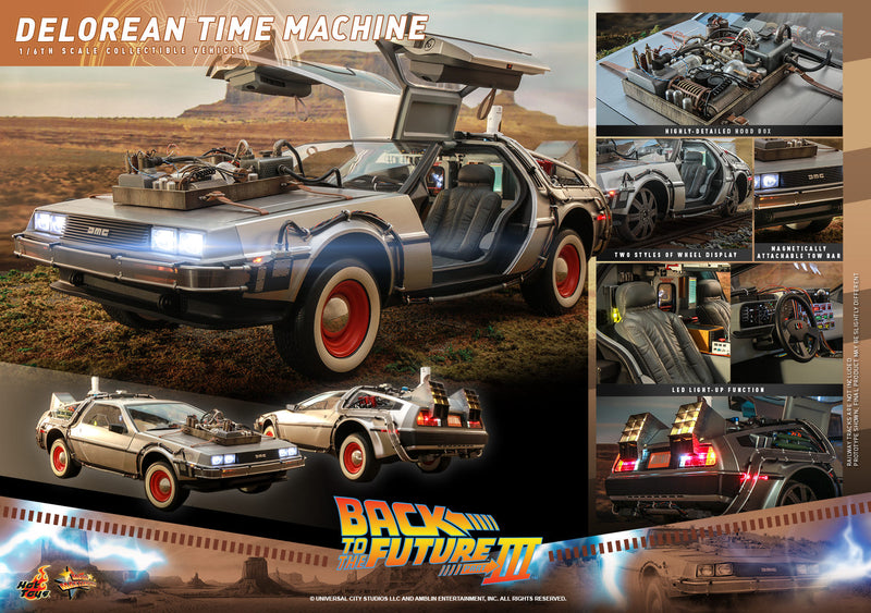 Load image into Gallery viewer, Hot Toys - Back to the Future III: DeLorean Time Machine 1/6 Scale
