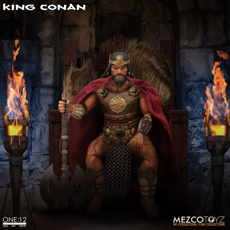 Load image into Gallery viewer, Mezco Toyz - One 12 Conan The Barbarian - King Conan
