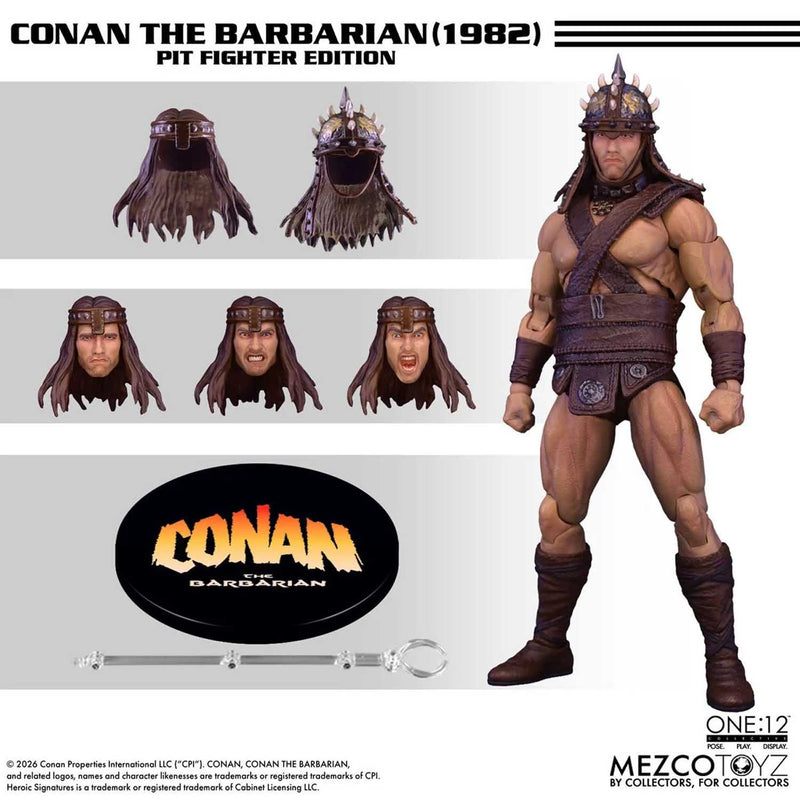 Load image into Gallery viewer, Mezco Toyz - One 12 Conan The Barbarian (1982) - Conan (Pit Fighter Edition)
