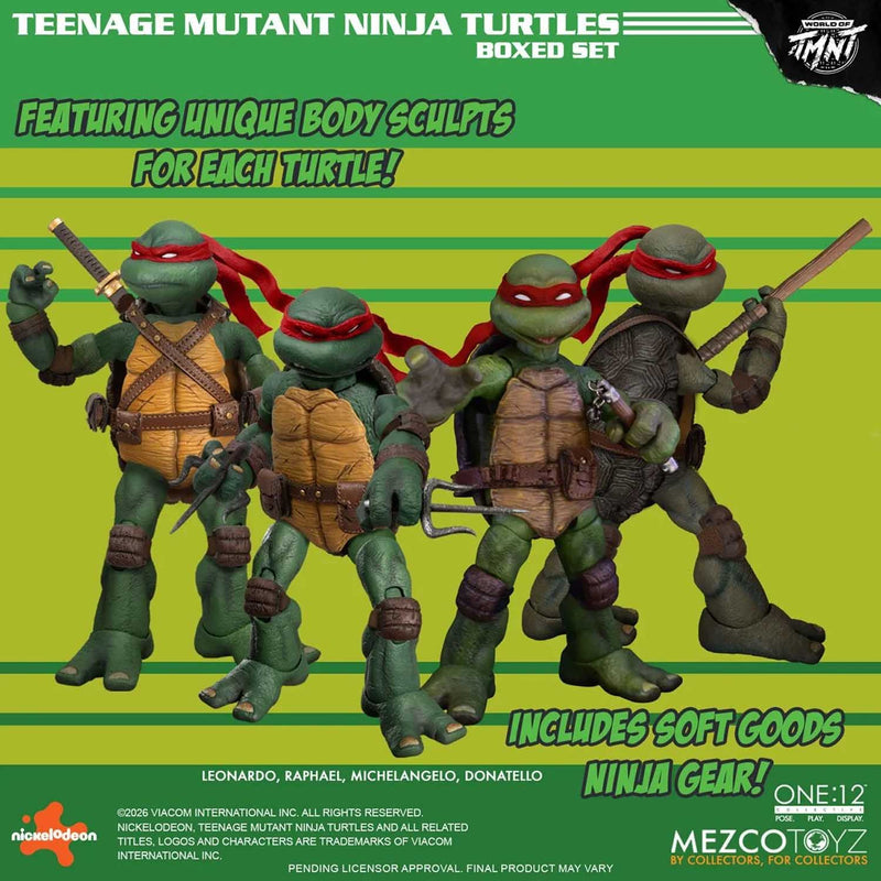 Load image into Gallery viewer, Mezco Toyz - One 12 Teenage Mutant Ninja Turtles (Comics) Deluxe Box Set
