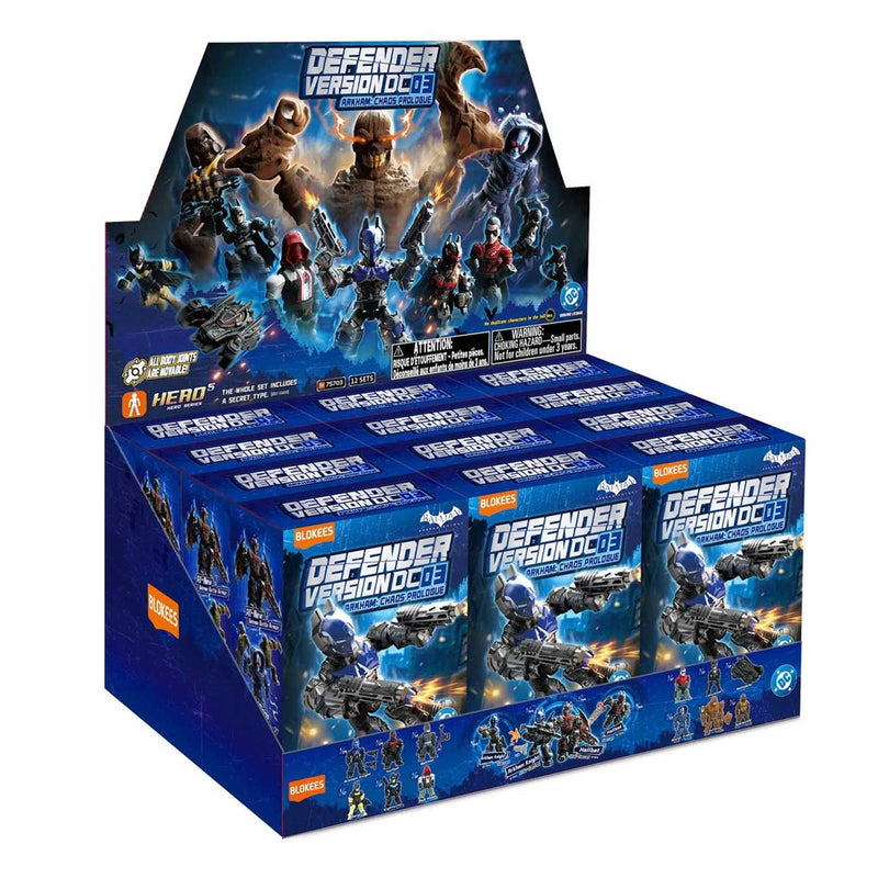 Load image into Gallery viewer, Blokees - DC Comics Defender Version 03 Arkham: Chaos Prologue Box of 12 Random Figures
