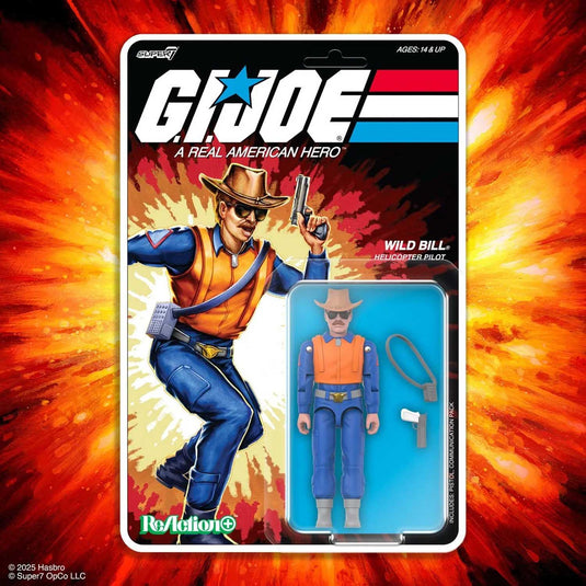 Super 7 - Reaction+ (O-Ring Figure) G.I. Joe - Wild Bill (Cartoon)