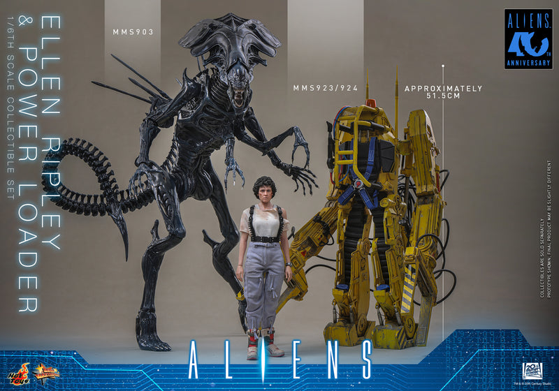Load image into Gallery viewer, Hot Toys - Aliens (1986) - Ellen RIpley &amp; Power Loader Set of 2 (MMS923)
