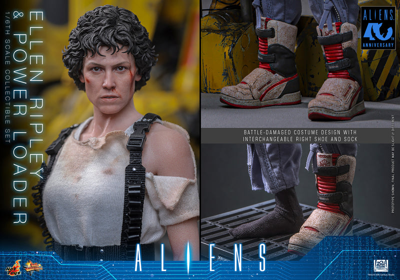 Load image into Gallery viewer, Hot Toys - Aliens (1986) - Ellen RIpley &amp; Power Loader Set of 2 (MMS923)
