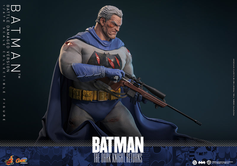 Load image into Gallery viewer, Hot Toys - Batman: The Dark Knight Returns - Batman (Battle Damaged Version)
