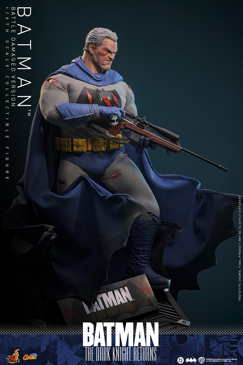 Load image into Gallery viewer, Hot Toys - Batman: The Dark Knight Returns - Batman (Battle Damaged Version)
