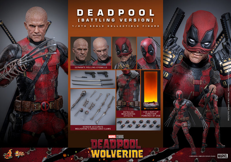 Load image into Gallery viewer, Hot Toys - Deadpool and Wolverine - Deadpool (Battling Version)
