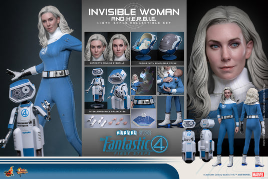 Hot Toys - The Fantastic Four: First Steps - Invisible Woman and H.E.R.B.I.E.