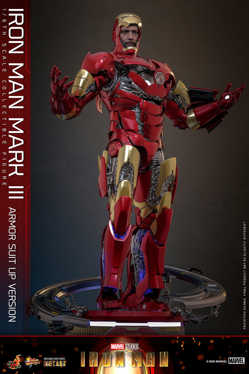 Load image into Gallery viewer, Hot Toys - Iron Man - Iron Man Mark III (Armor Suit Up Version)
