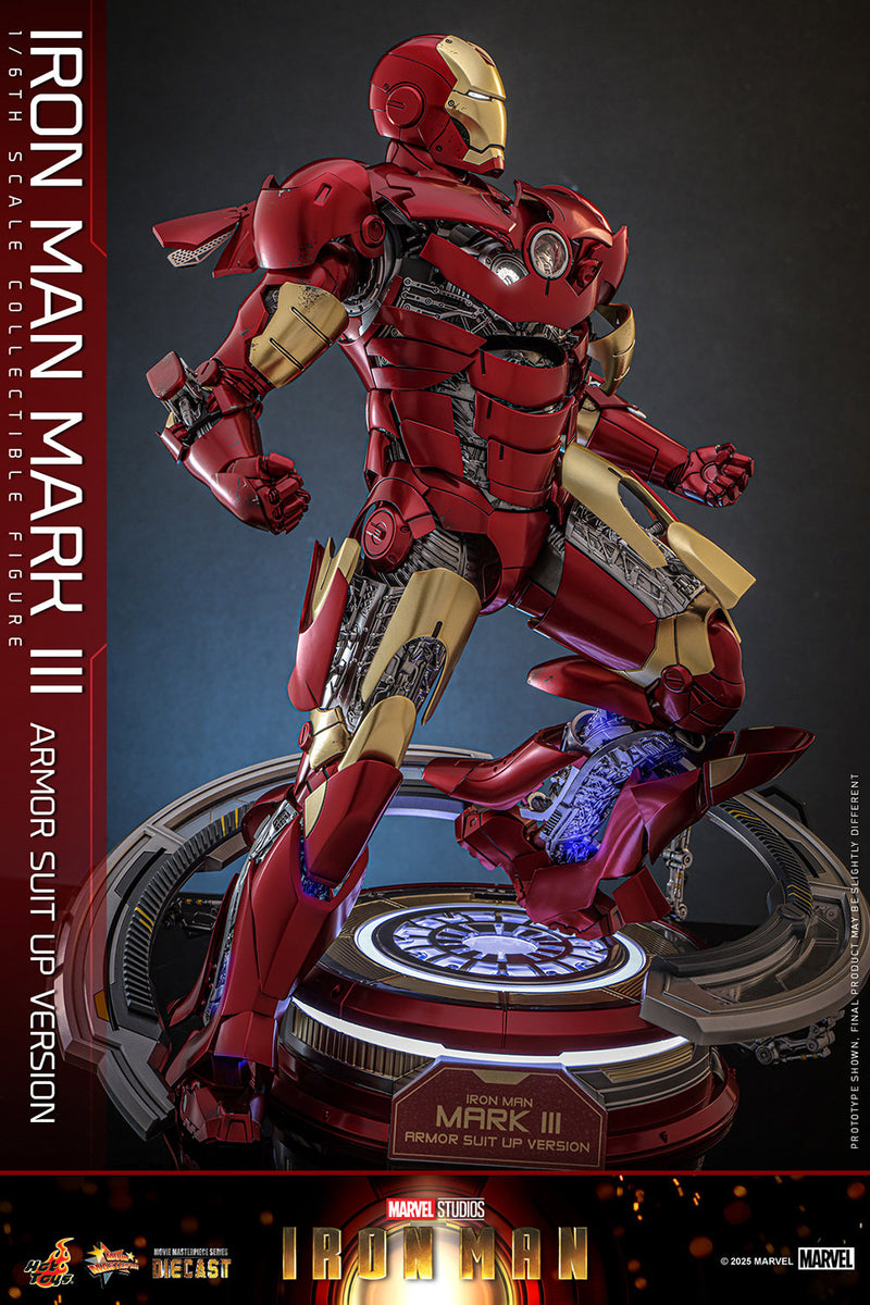Load image into Gallery viewer, Hot Toys - Iron Man - Iron Man Mark III (Armor Suit Up Version)
