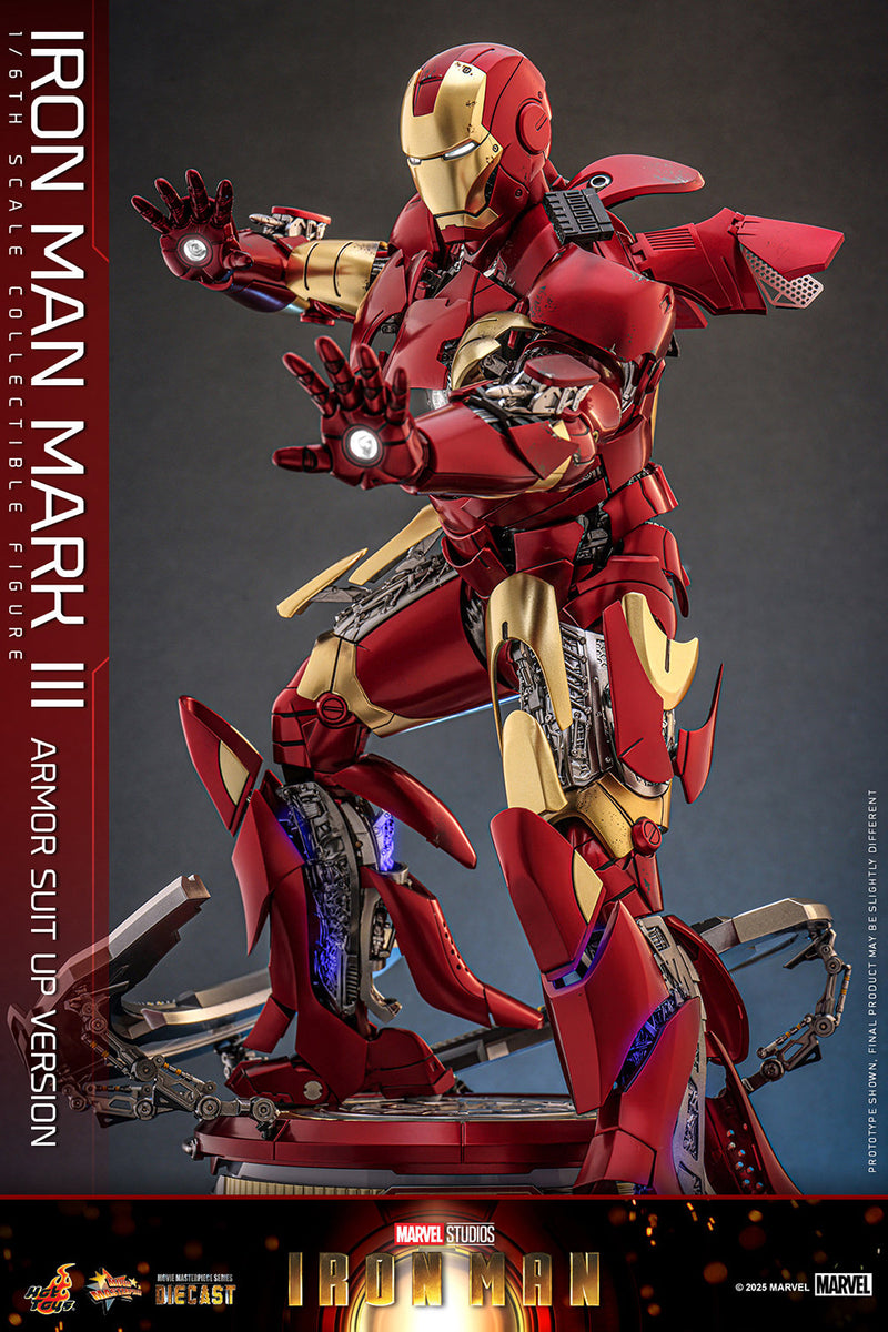 Load image into Gallery viewer, Hot Toys - Iron Man - Iron Man Mark III (Armor Suit Up Version)
