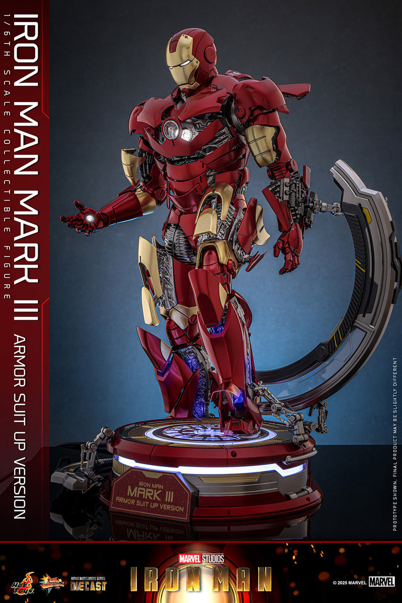 Load image into Gallery viewer, Hot Toys - Iron Man - Iron Man Mark III (Armor Suit Up Version)
