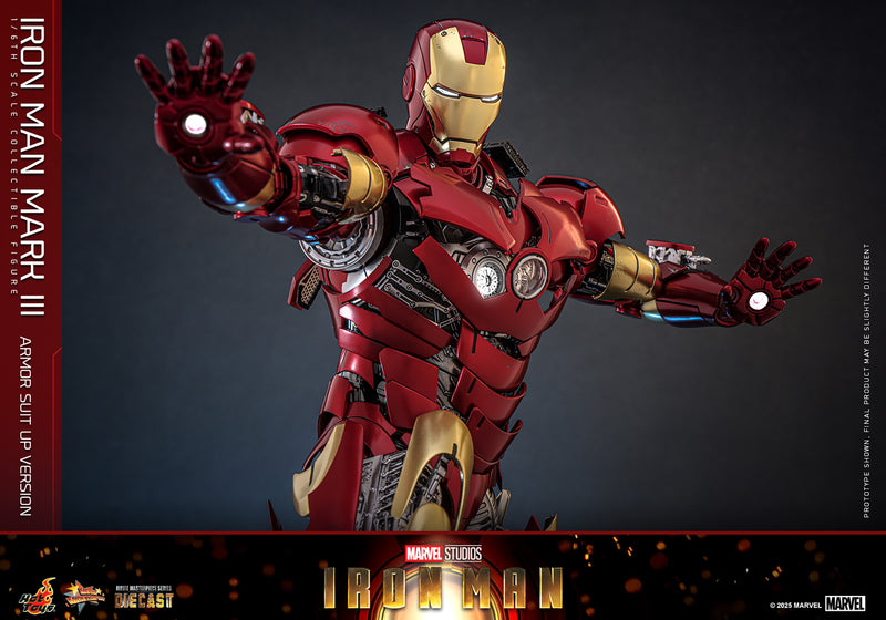 Load image into Gallery viewer, Hot Toys - Iron Man - Iron Man Mark III (Armor Suit Up Version)

