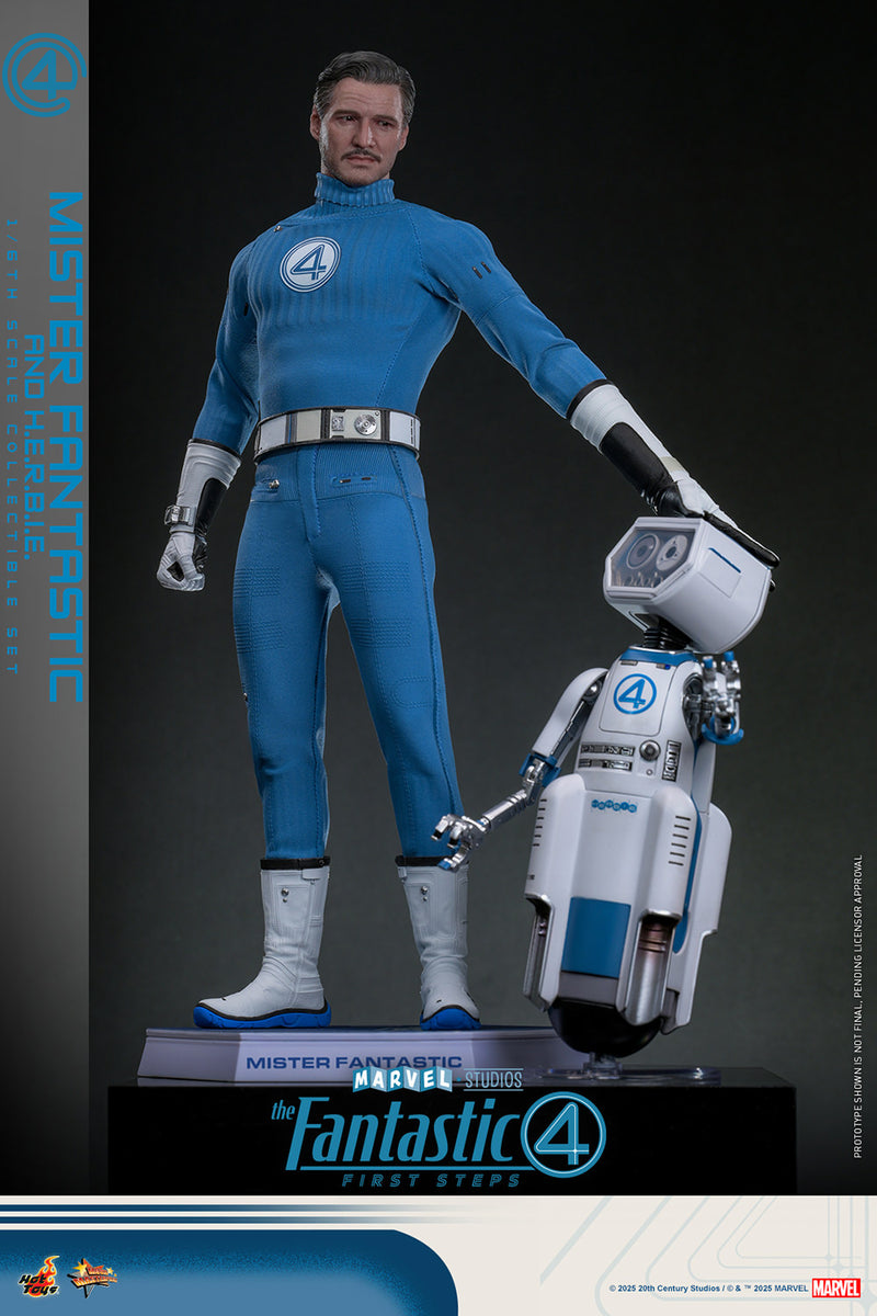 Load image into Gallery viewer, Hot Toys - The Fantastic Four: First Steps - Mister Fantastic and H.E.R.B.I.E.
