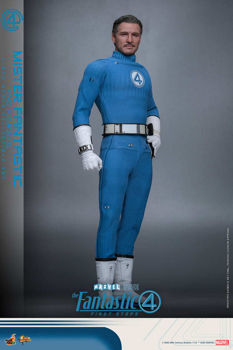 Load image into Gallery viewer, Hot Toys - The Fantastic Four: First Steps - Mister Fantastic and H.E.R.B.I.E.
