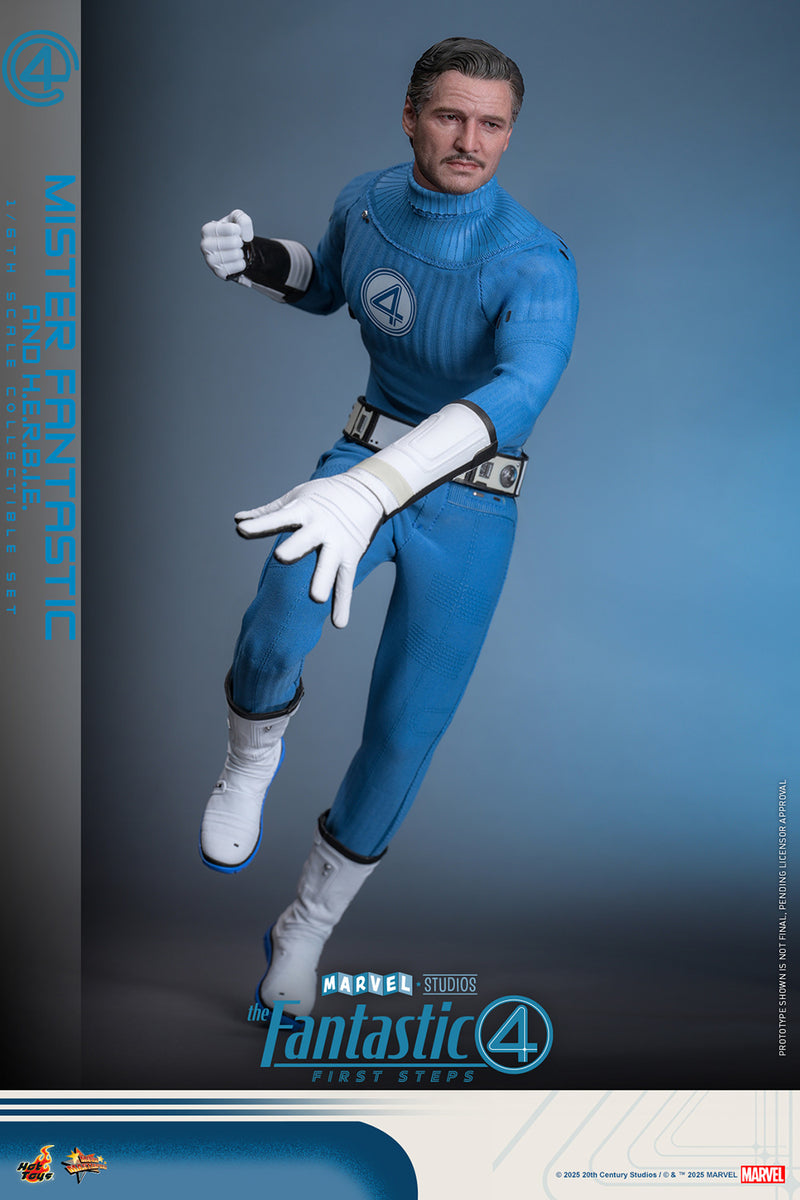 Load image into Gallery viewer, Hot Toys - The Fantastic Four: First Steps - Mister Fantastic and H.E.R.B.I.E.
