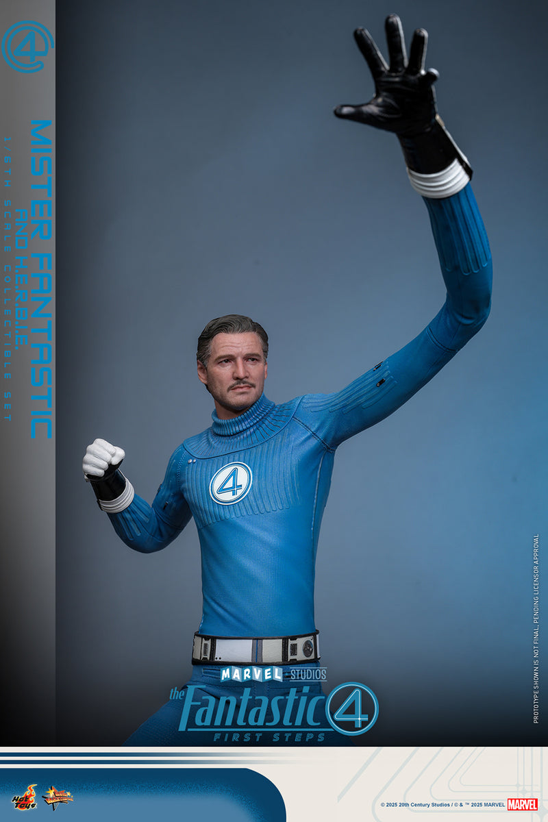 Load image into Gallery viewer, Hot Toys - The Fantastic Four: First Steps - Mister Fantastic and H.E.R.B.I.E.
