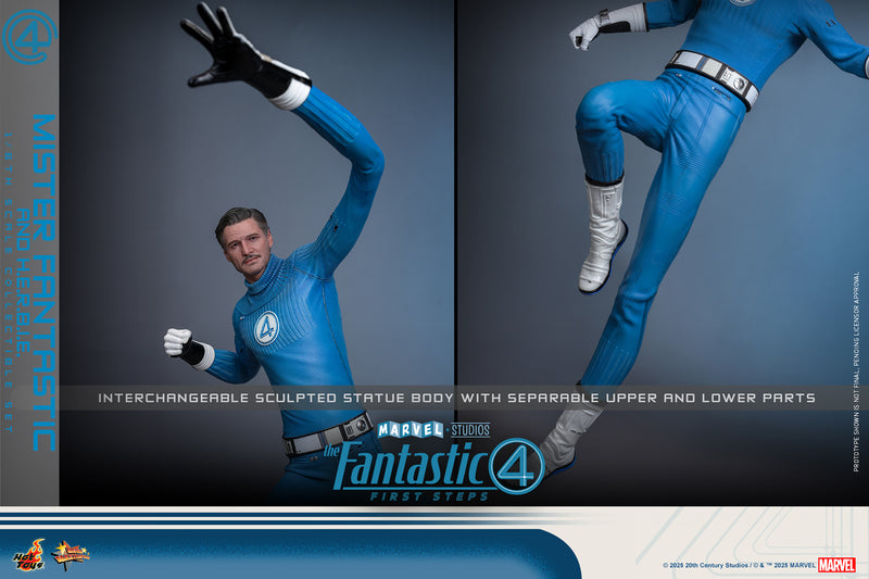 Load image into Gallery viewer, Hot Toys - The Fantastic Four: First Steps - Mister Fantastic and H.E.R.B.I.E.
