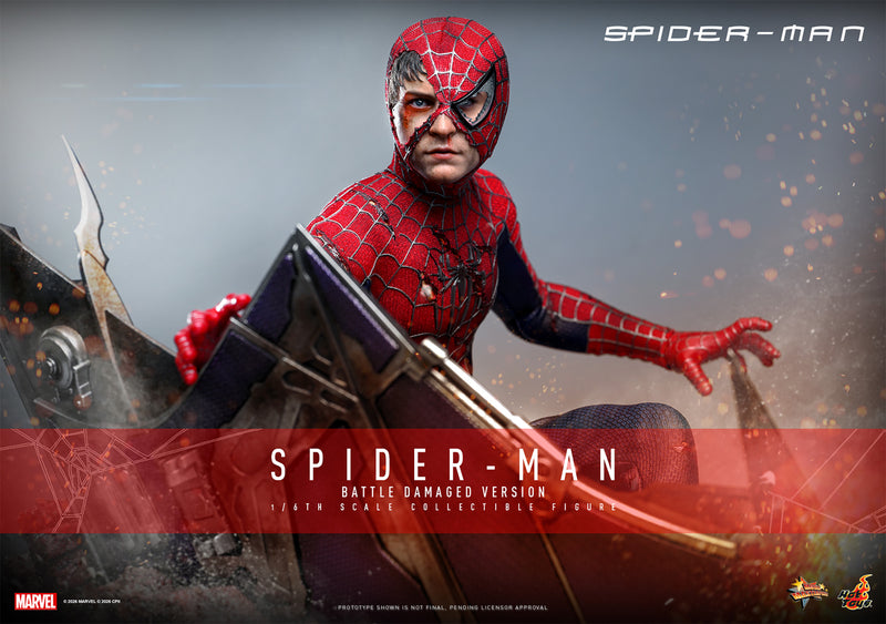 Load image into Gallery viewer, Hot Toys - Spider-Man (2002) - Spider-Man (Battle Damaged Version)
