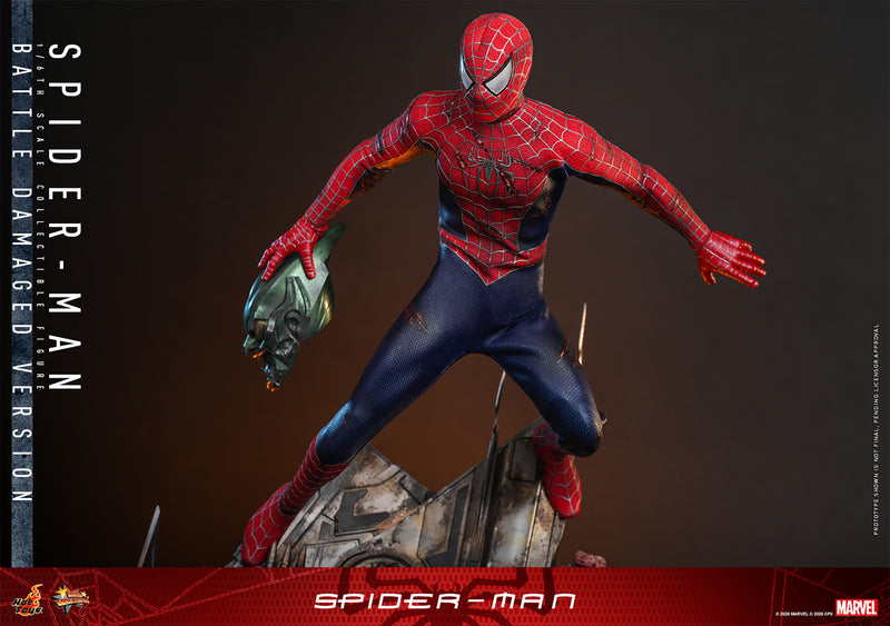 Load image into Gallery viewer, Hot Toys - Spider-Man (2002) - Spider-Man (Battle Damaged Version)
