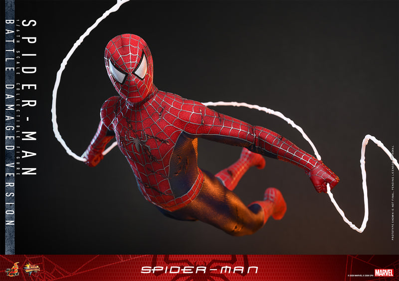 Load image into Gallery viewer, Hot Toys - Spider-Man (2002) - Spider-Man (Battle Damaged Version)
