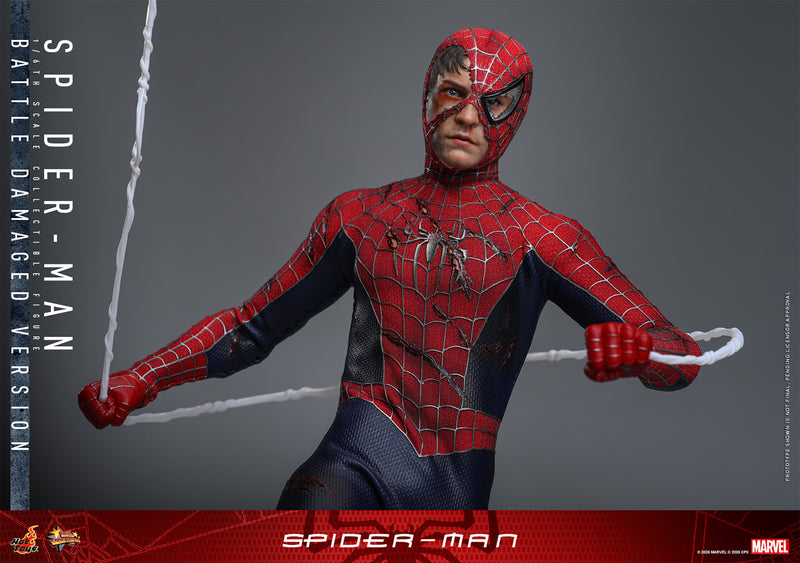 Load image into Gallery viewer, Hot Toys - Spider-Man (2002) - Spider-Man (Battle Damaged Version)
