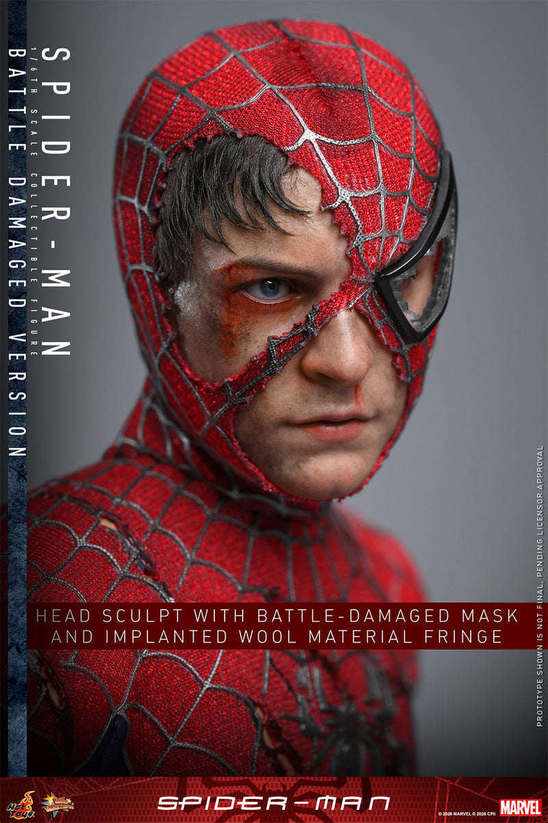 Load image into Gallery viewer, Hot Toys - Spider-Man (2002) - Spider-Man (Battle Damaged Version)
