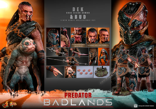 Hot Toys - Predator: Badlands - Dek (Bone Bison Armor) and Bud (MMS873)