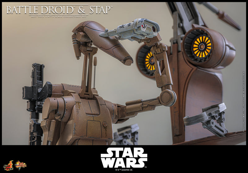 Load image into Gallery viewer, Hot Toys - Star Wars: The Phantom Menace - Battle Droid &amp; STAP (MMS887)
