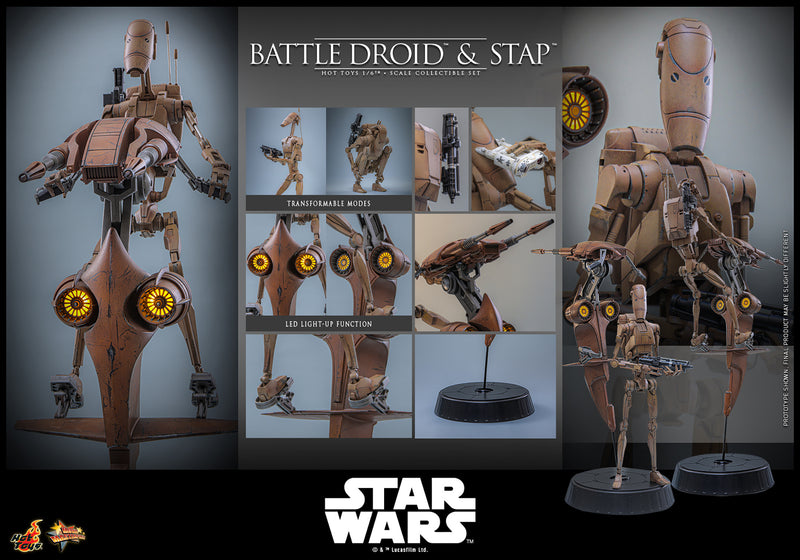 Load image into Gallery viewer, Hot Toys - Star Wars: The Phantom Menace - Battle Droid &amp; STAP (MMS887)
