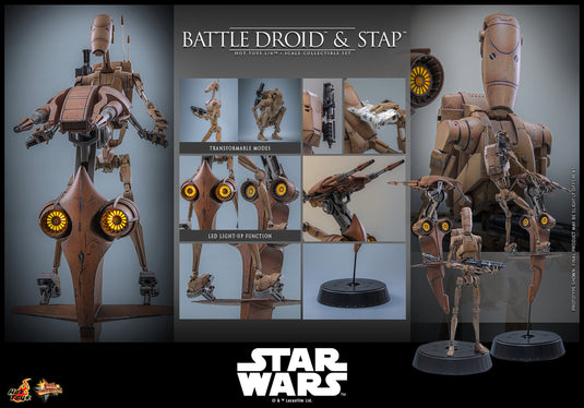 Hot Toys - Star Wars: The Phantom Menace - Battle Droid & STAP (MMS887)