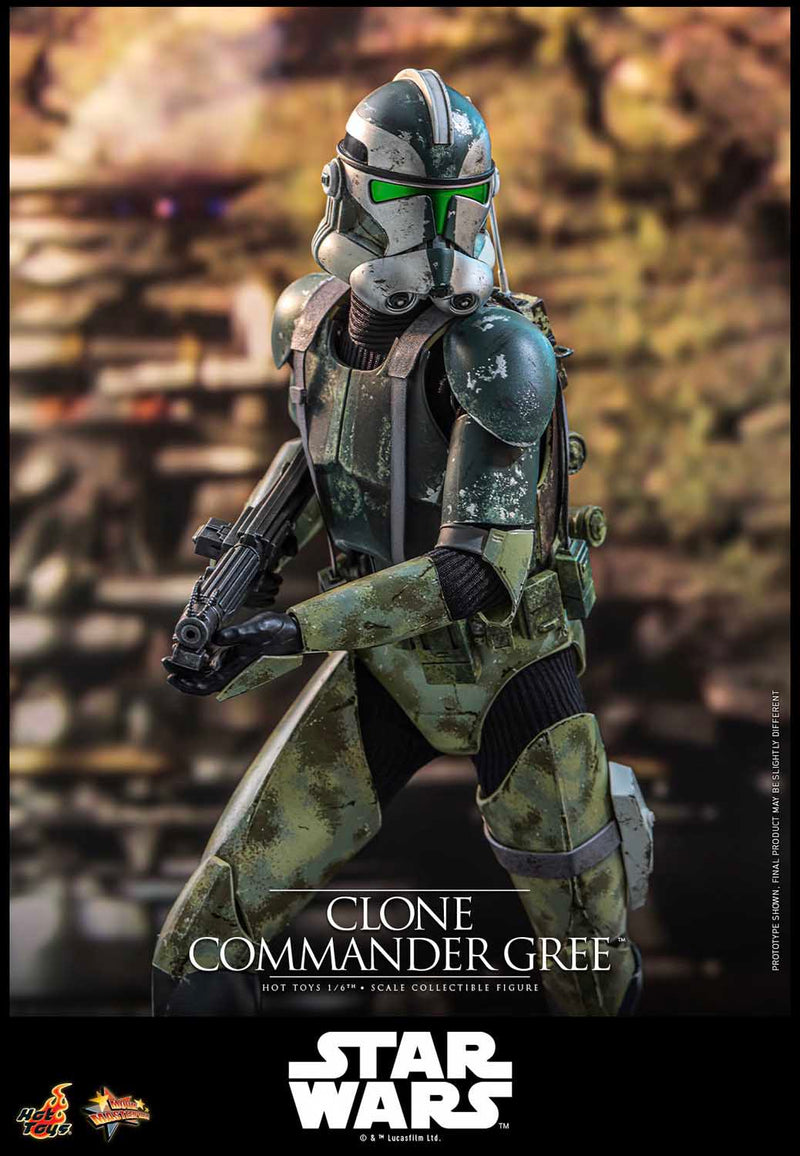 Load image into Gallery viewer, Hot Toys - Star Wars: Revenge of the Sith - Clone Commander Gree (MMS877)
