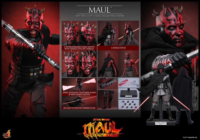 Load image into Gallery viewer, Hot Toys - Star Wars Maul: Shadow Lord - Maul (TMS187)
