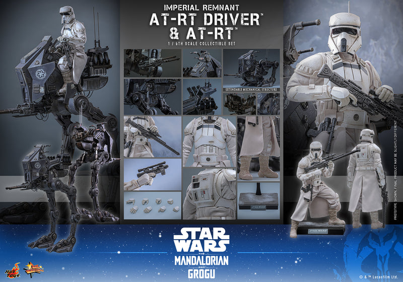 Load image into Gallery viewer, Hot Toys - Star Wars: The Mandalorian &amp; Grogu - Imperial Remnant AT-RT Driver and AT-RT (MMS875)
