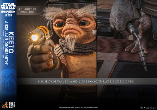 Hot Toys - Star Wars: The Mandalorian & Grogu - Keeto (Anzellan Droidsmith) Life-Size Figure (LMS018)