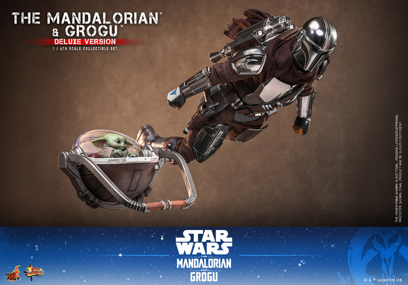 Load image into Gallery viewer, Hot Toys - Star Wars: The Mandalorian &amp; Grogu - The Mandalorian and Grogu (Deluxe) (MMS872)
