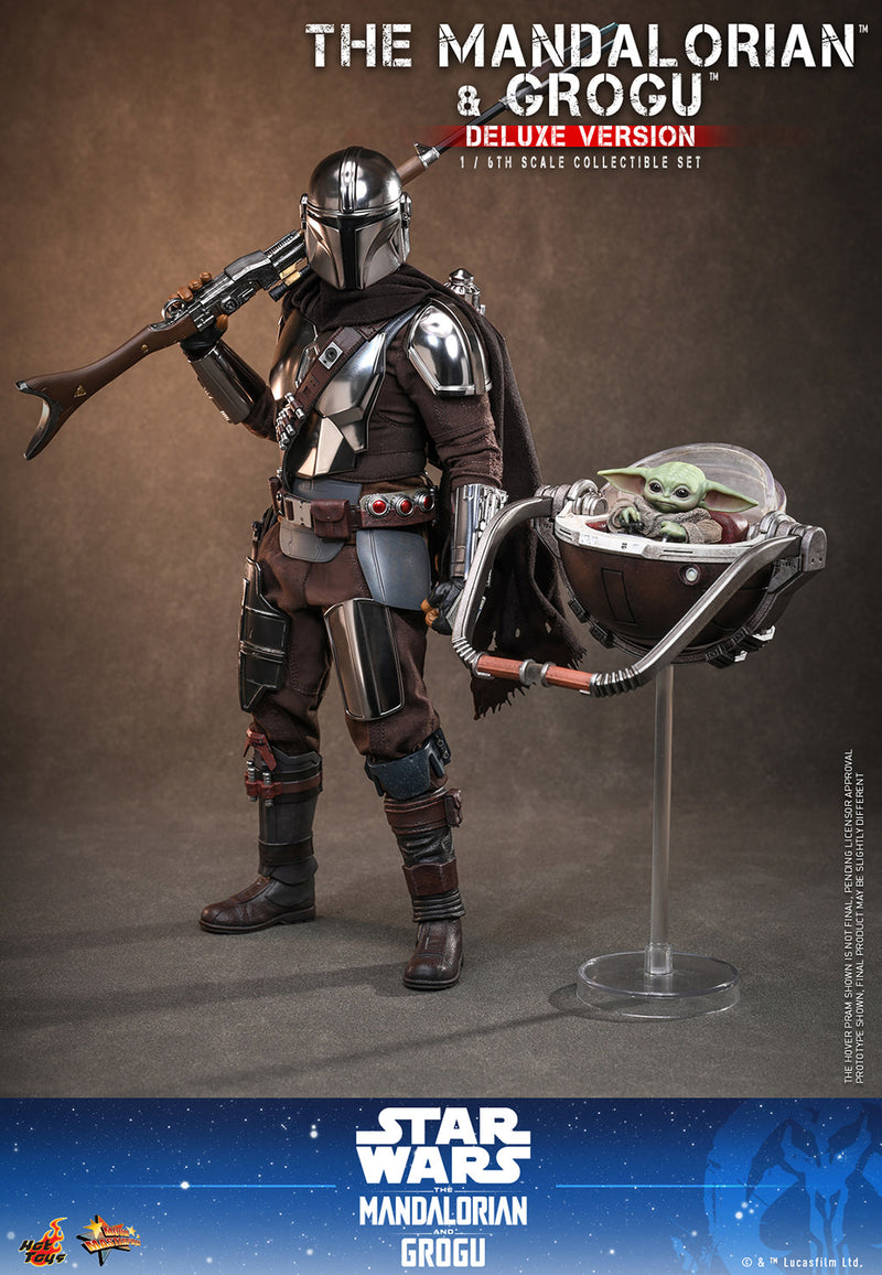 Load image into Gallery viewer, Hot Toys - Star Wars: The Mandalorian &amp; Grogu - The Mandalorian and Grogu (Deluxe) (MMS872)
