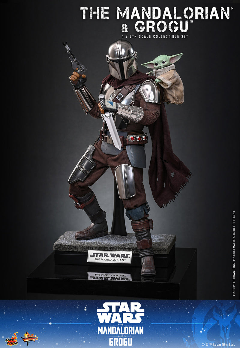 Load image into Gallery viewer, Hot Toys - Star Wars: The Mandalorian &amp; Grogu - The Mandalorian and Grogu (MMS871)
