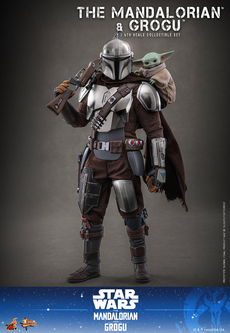 Load image into Gallery viewer, Hot Toys - Star Wars: The Mandalorian &amp; Grogu - The Mandalorian and Grogu (MMS871)
