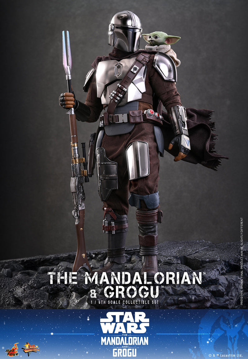 Load image into Gallery viewer, Hot Toys - Star Wars: The Mandalorian &amp; Grogu - The Mandalorian and Grogu (MMS871)

