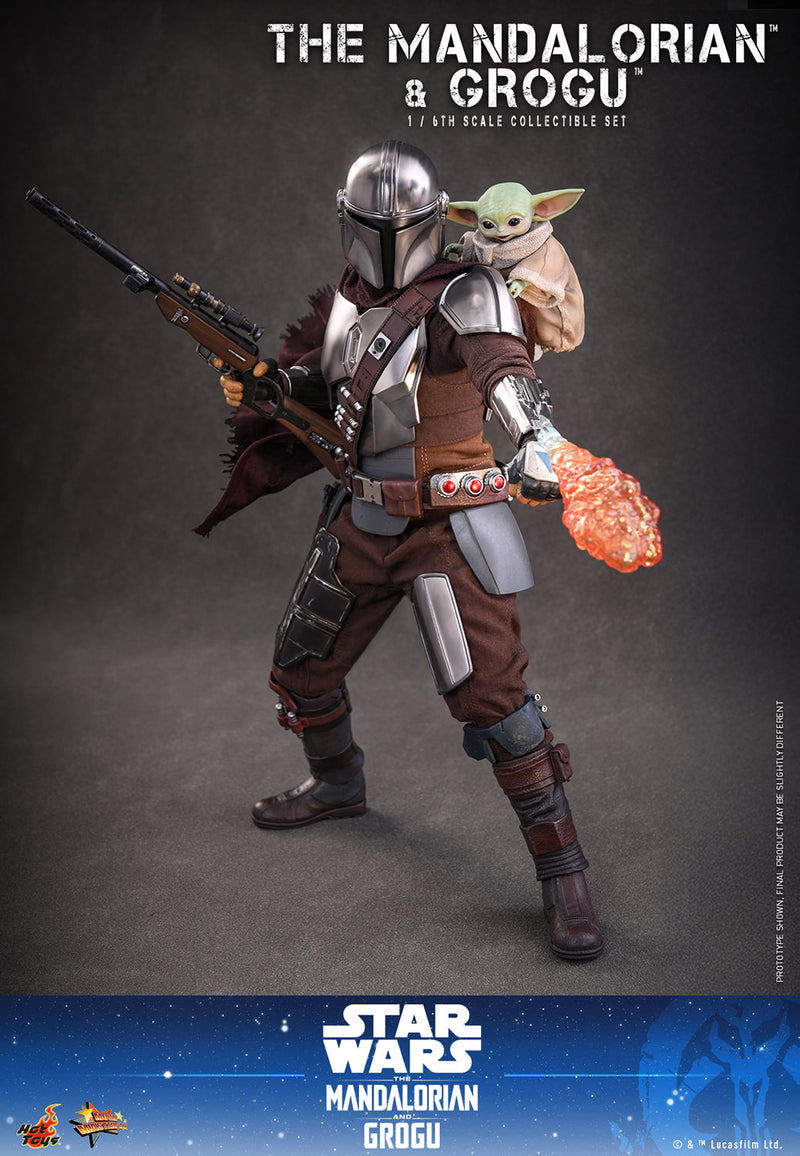 Load image into Gallery viewer, Hot Toys - Star Wars: The Mandalorian &amp; Grogu - The Mandalorian and Grogu (MMS871)
