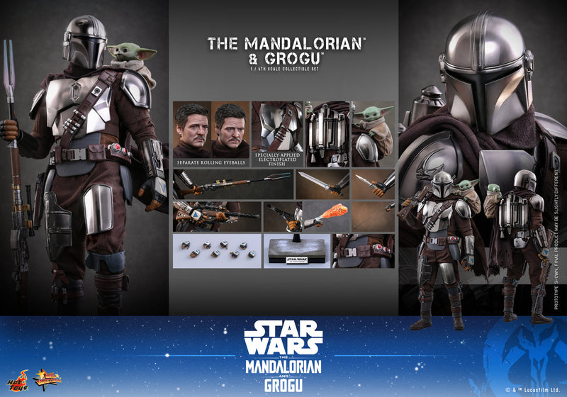 Load image into Gallery viewer, Hot Toys - Star Wars: The Mandalorian &amp; Grogu - The Mandalorian and Grogu (MMS871)
