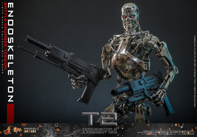 Load image into Gallery viewer, Hot Toys - Terminator 2: Judgement Day - Endoskeleton (Battle Damaged Version)
