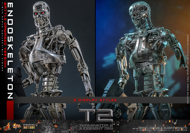 Load image into Gallery viewer, Hot Toys - Terminator 2: Judgement Day - Endoskeleton (Battle Damaged Version)
