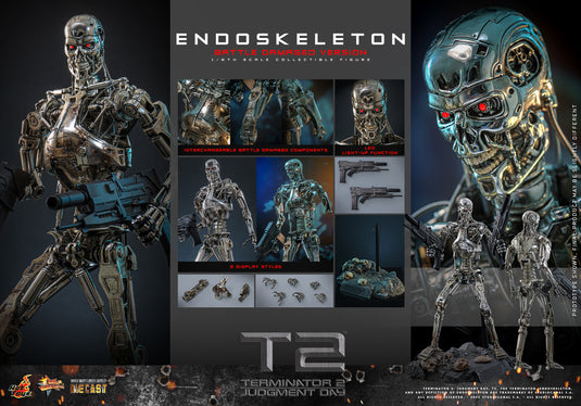 Hot Toys - Terminator 2: Judgement Day - Endoskeleton (Battle Damaged Version)