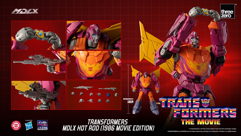 Load image into Gallery viewer, Threezero - Transformers - MDLX Hot Rod (1986 Movie Edition)
