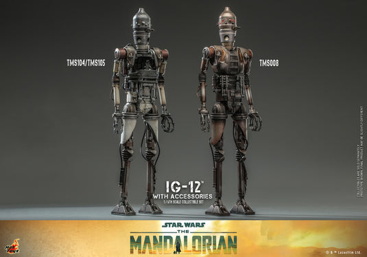 Hot Toys - Star Wars The Mandalorian - IG-12 With Accessories