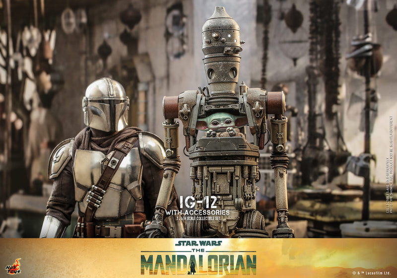 Load image into Gallery viewer, Hot Toys - Star Wars The Mandalorian - IG-12 With Accessories
