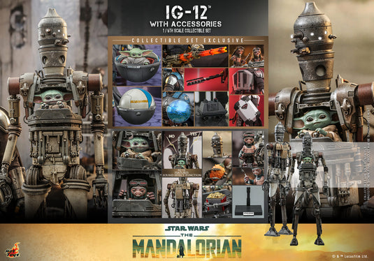 Hot Toys - Star Wars The Mandalorian - IG-12 With Accessories
