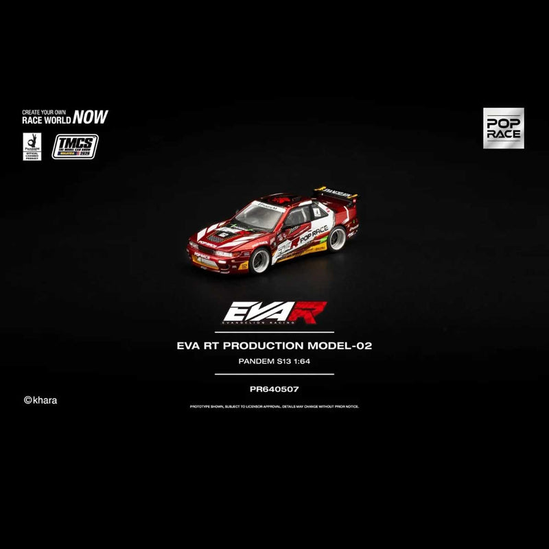 Load image into Gallery viewer, Pop Race - Pandem S13 (EVA RT Production Model-02) (TMCS 2026 Special Edition) 1/64 Scale Diecast Model Car (PR640507)
